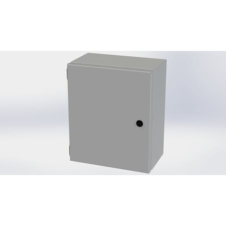 Saginaw Control & Engineering 1/4 Turn Latch Electrical Enclosures, 12 in H, 6 in D, 10 in W, NEMA 3R, 4, 12, 13, Carbon Steel SCE-1210ELJ